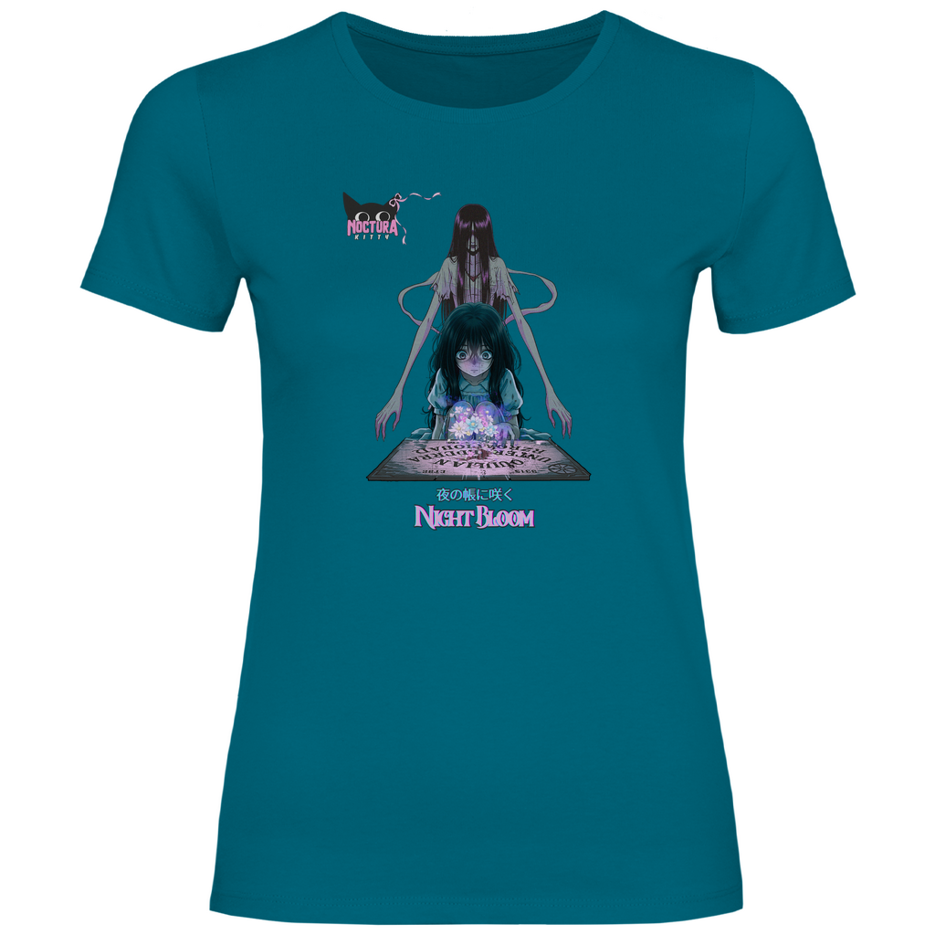 Girly T-Shirt "Night Bloom" Premium Ribbon Edition