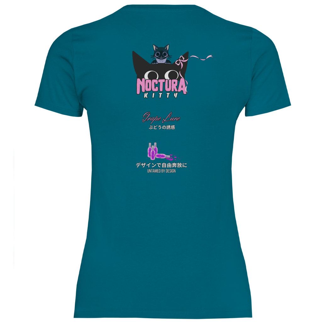 Girly T-Shirt "Grape Lure" Premium Ribbon Edition