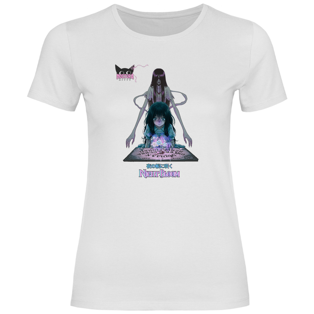 Girly T-Shirt "Night Bloom" Premium Ribbon Edition