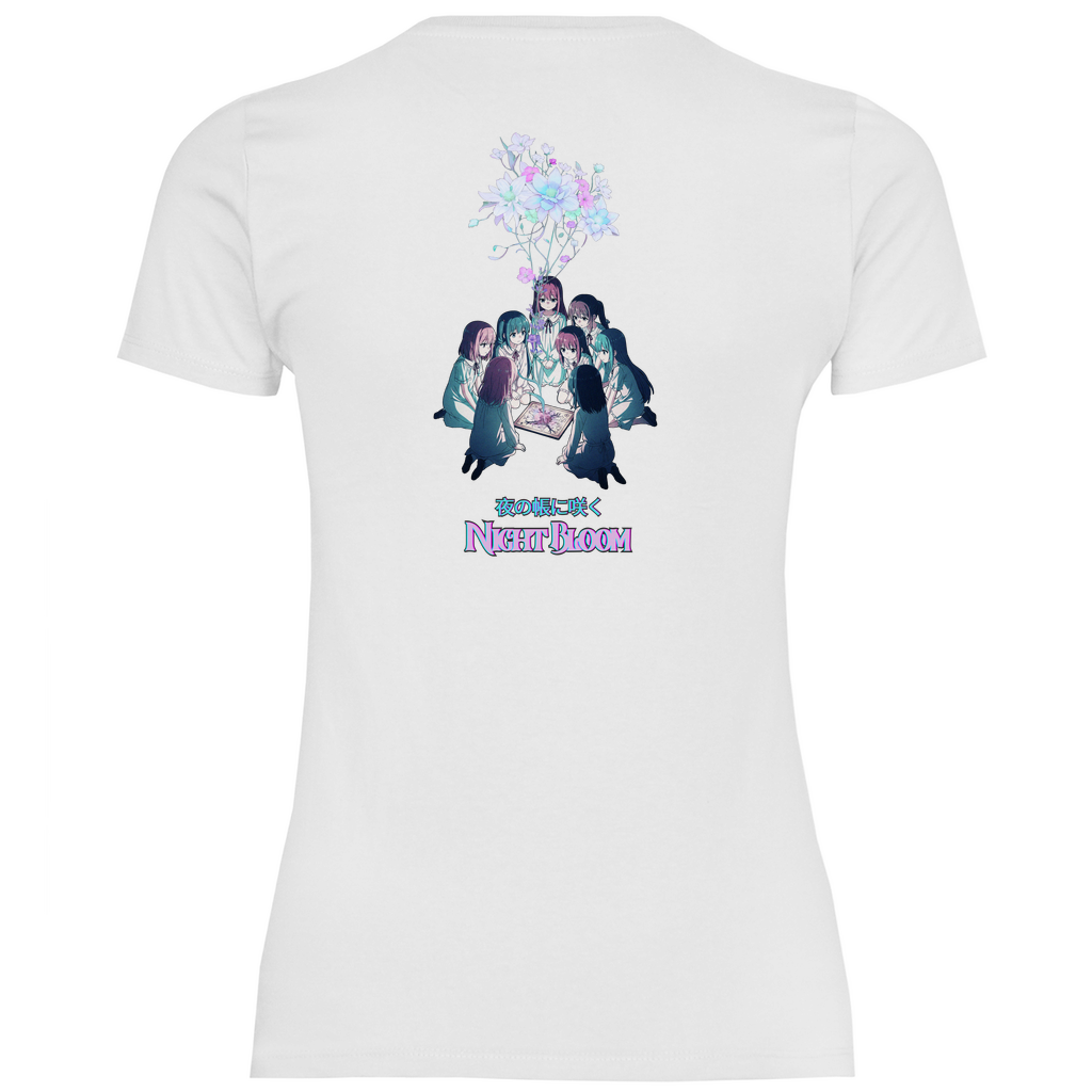Girly T-Shirt "Night Bloom" Premium Ribbon Edition