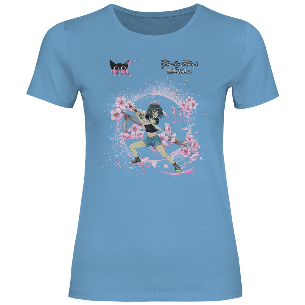 Girly T-Shirt "Ghostly Blade" Premium Ribbon Edition