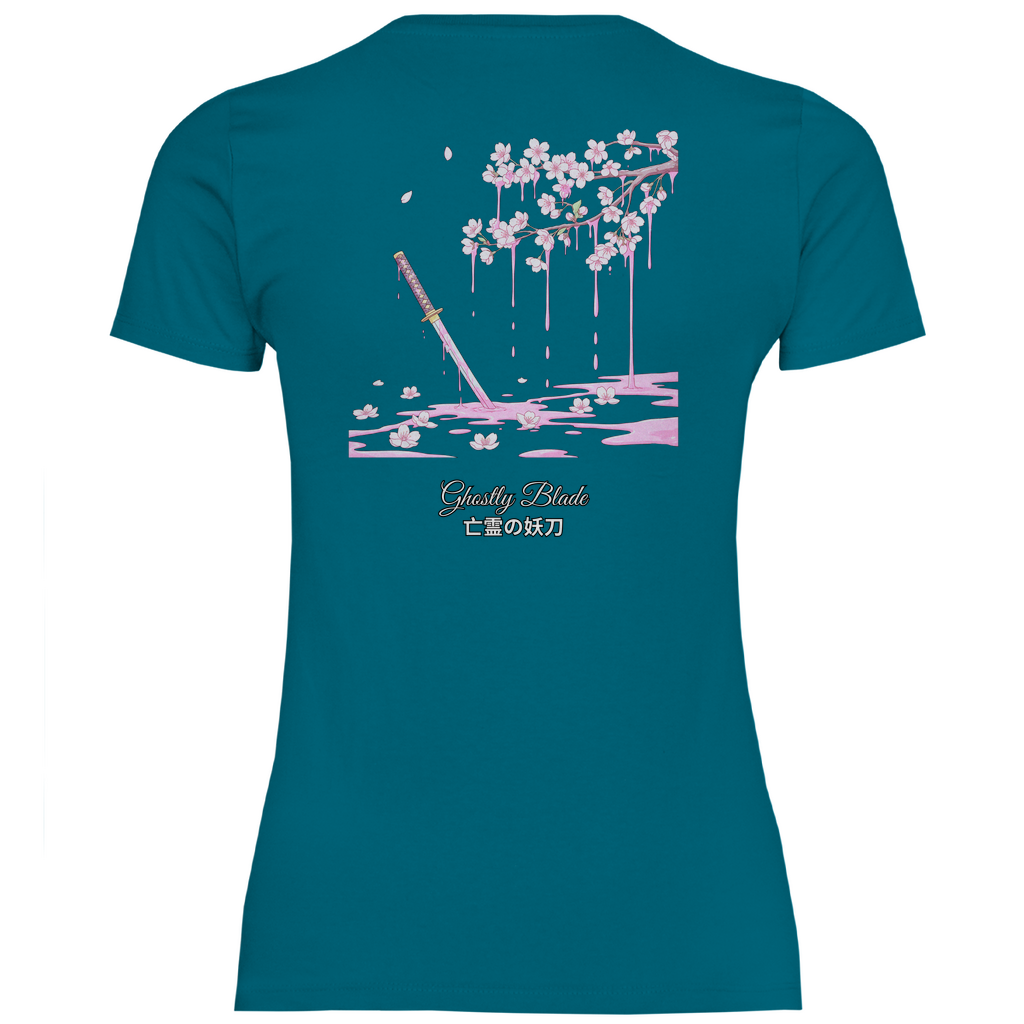 Girly T-Shirt "Ghostly Blade" Premium Ribbon Edition