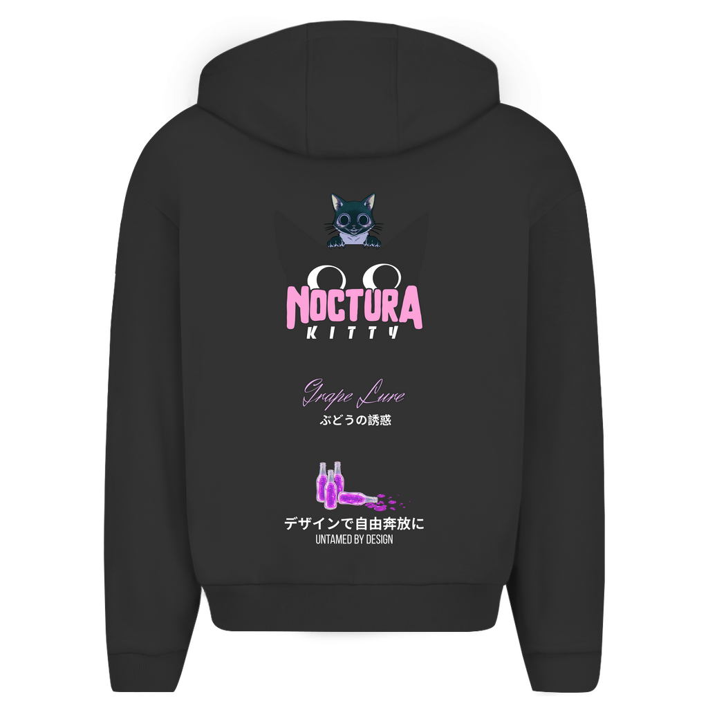 Unisex Oversize Zip Hoodie "Grape Lure" Premium Edition