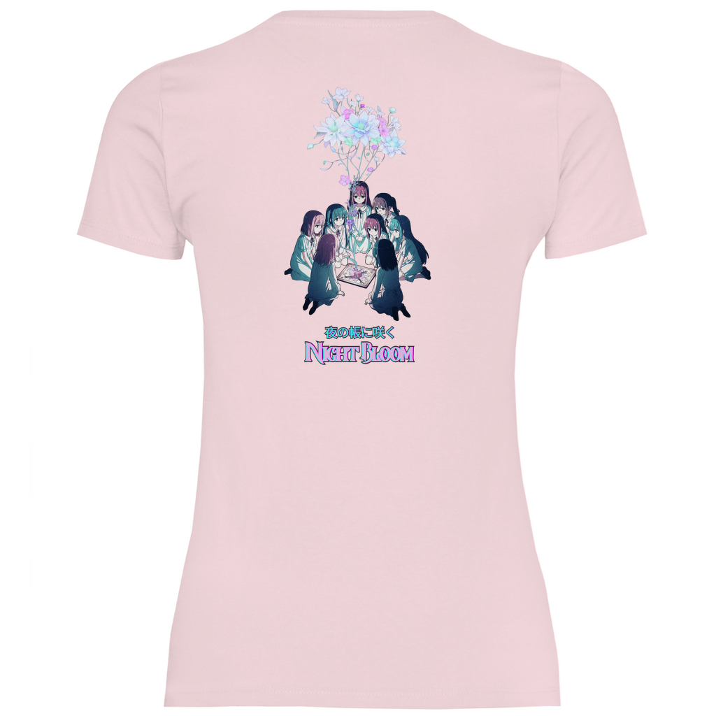 Girly T-Shirt "Night Bloom" Premium Ribbon Edition
