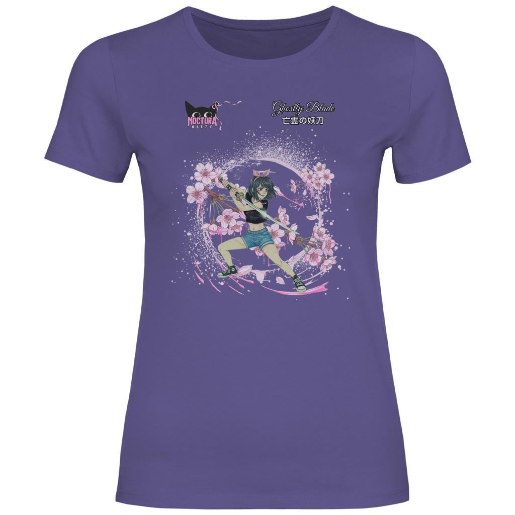Girly T-Shirt "Ghostly Blade" Premium Ribbon Edition