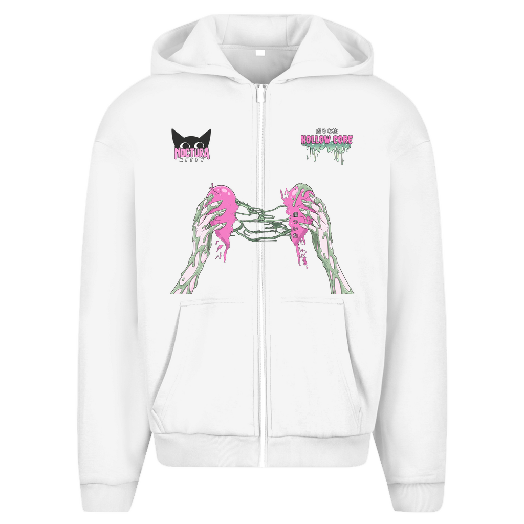 Unisex Oversize Zip Hoodie "Hollow Core" Premium Edition