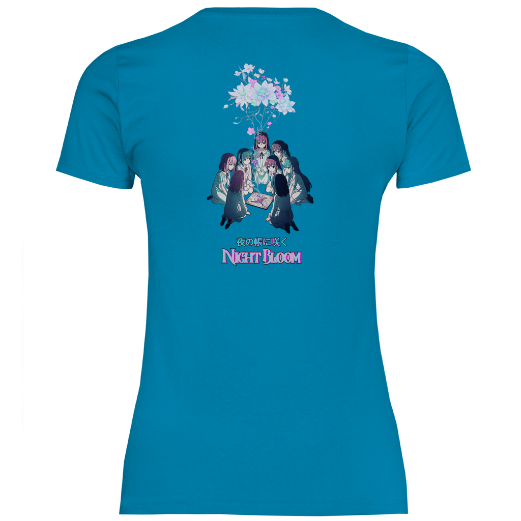 Girly T-Shirt "Night Bloom" Premium Ribbon Edition