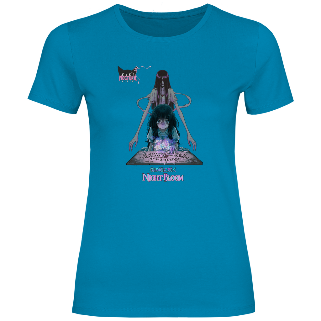 Girly T-Shirt "Night Bloom" Premium Ribbon Edition
