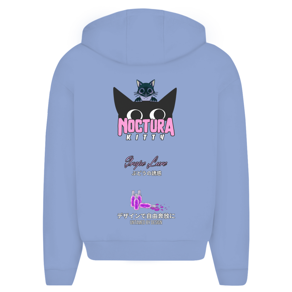 Unisex Oversize Zip Hoodie "Grape Lure" Premium Edition