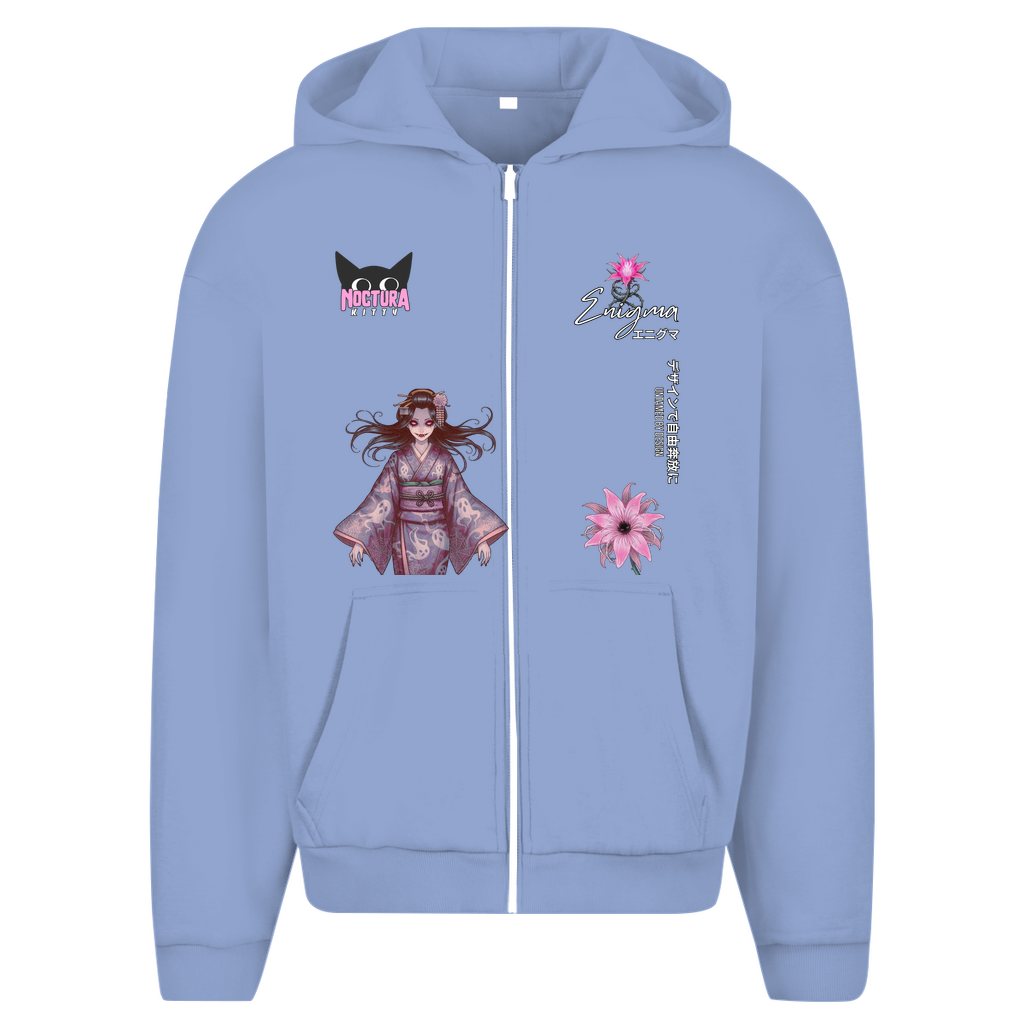 Unisex Oversize Zip Hoodie "Enigma" Premium Edition