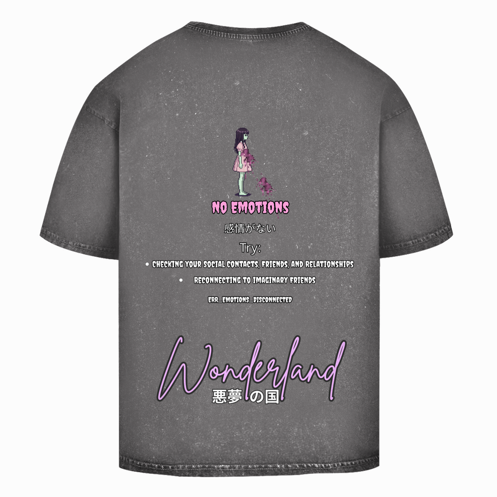 Unisex Oversize T-Shirt Washed "Wonderland" Premium Ribbon Edition