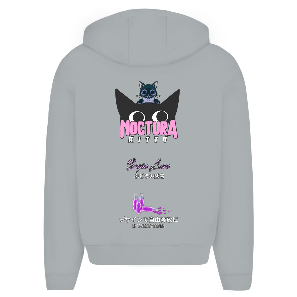 Unisex Oversize Zip Hoodie "Grape Lure" Premium Edition
