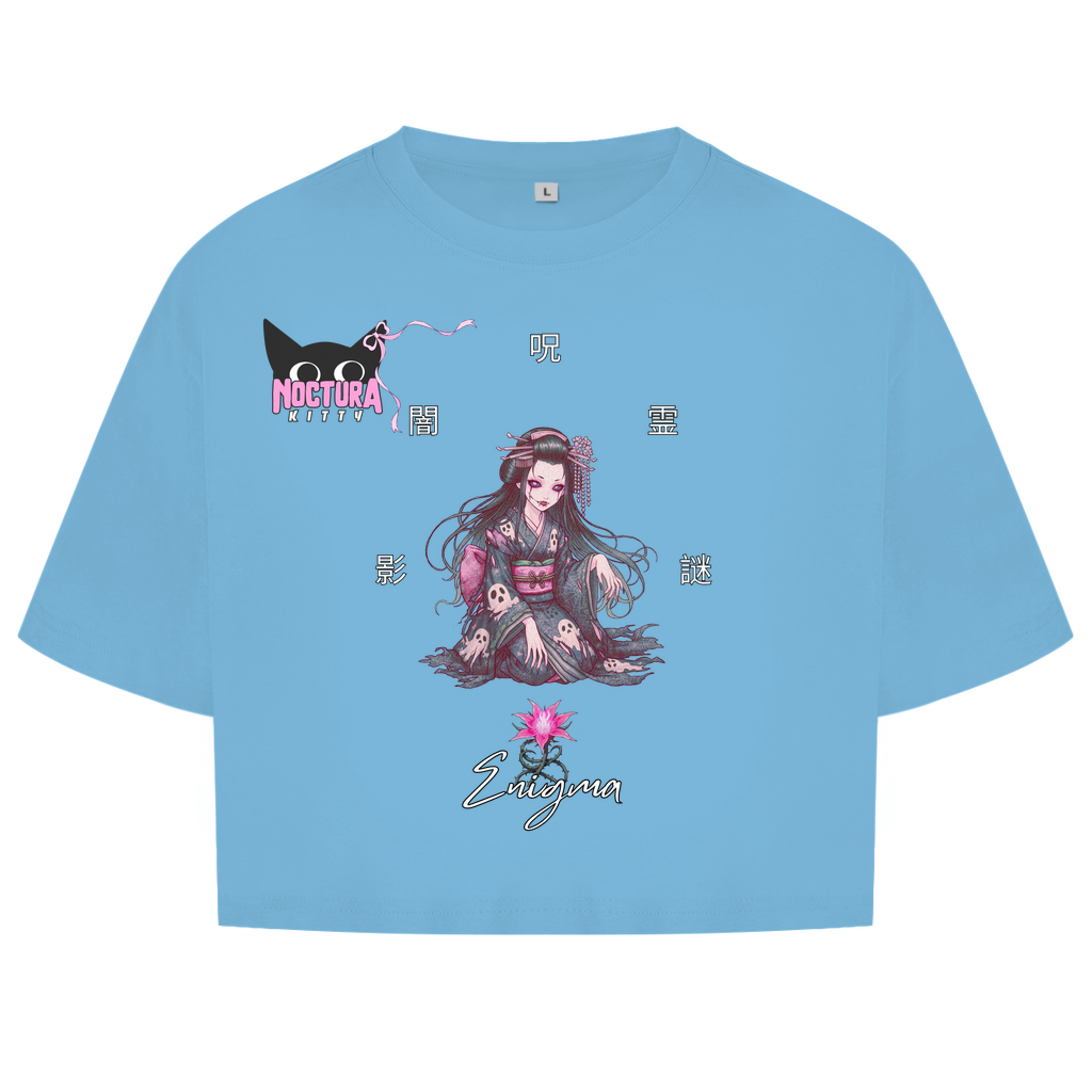 Oversized Crop Top "Enigma" Ribbon Edition