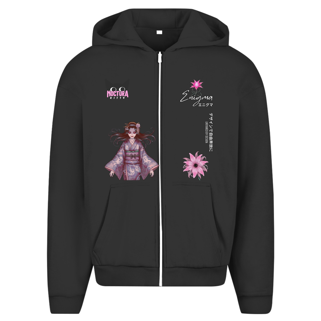 Unisex Oversize Zip Hoodie "Enigma" Premium Edition