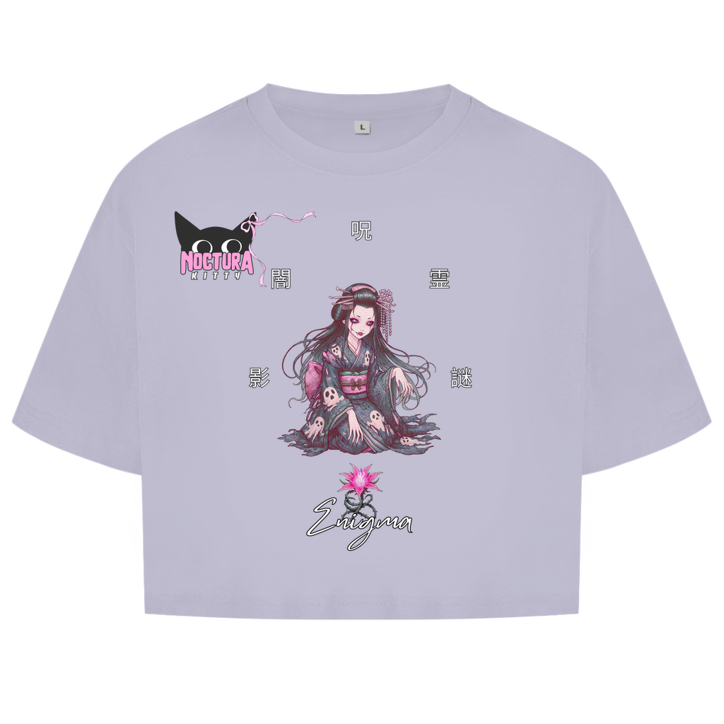 Oversized Crop Top "Enigma" Ribbon Edition