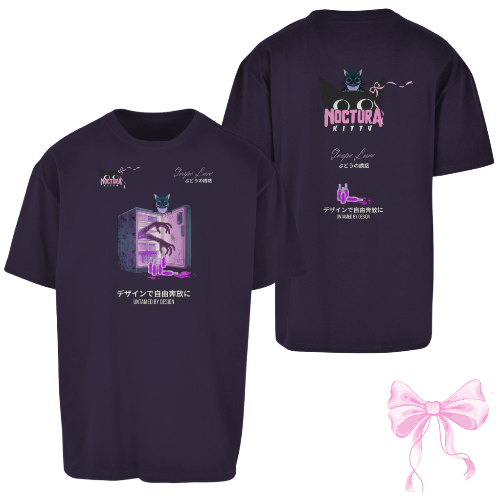 Unisex Oversize T-Shirt "Grape Lure" Premium Ribbon Edition