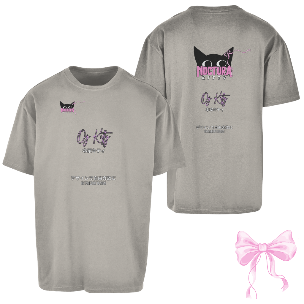Unisex Oversize T-Shirt "OG Kitty" Premium Ribbon Edition