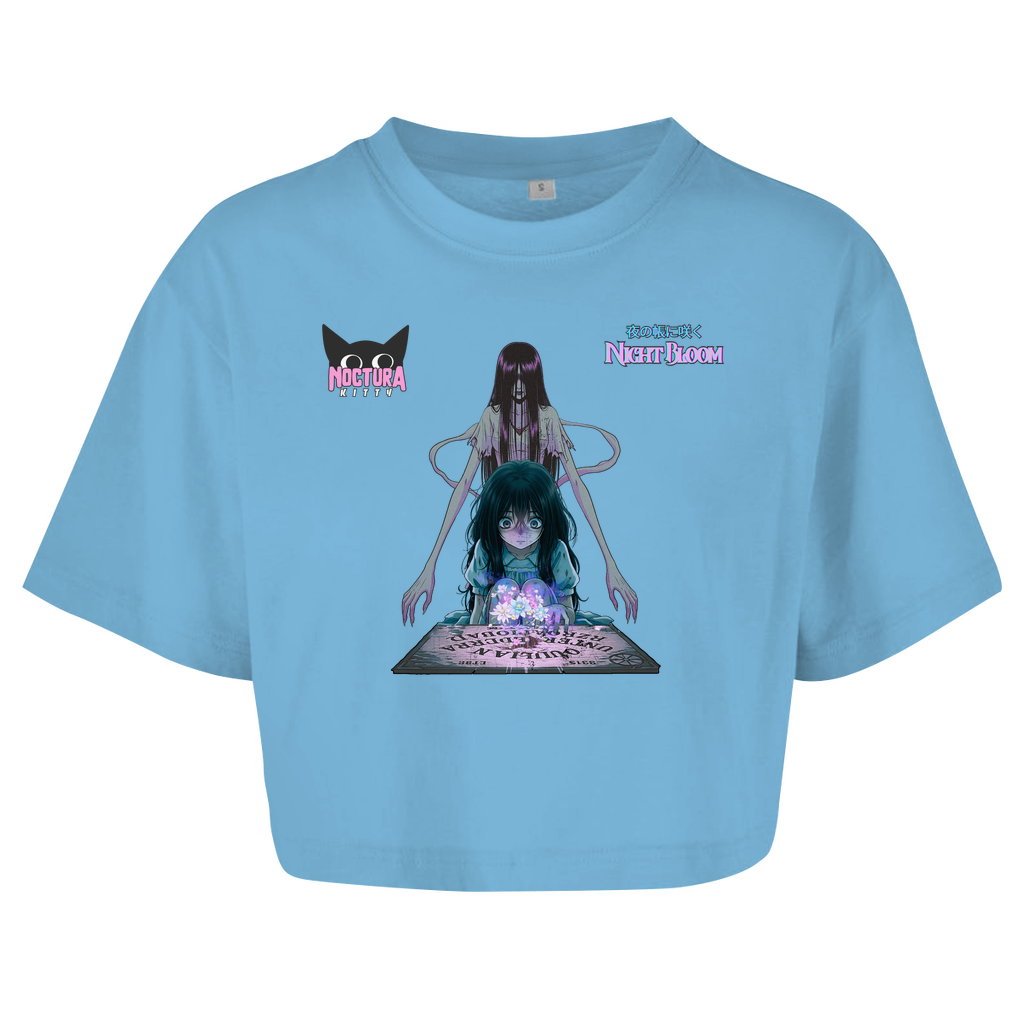 Oversized Crop Top "Night Bloom" Edition