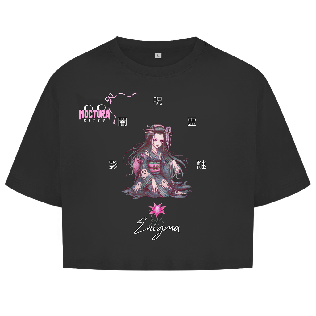 Oversized Crop Top "Enigma" Ribbon Edition