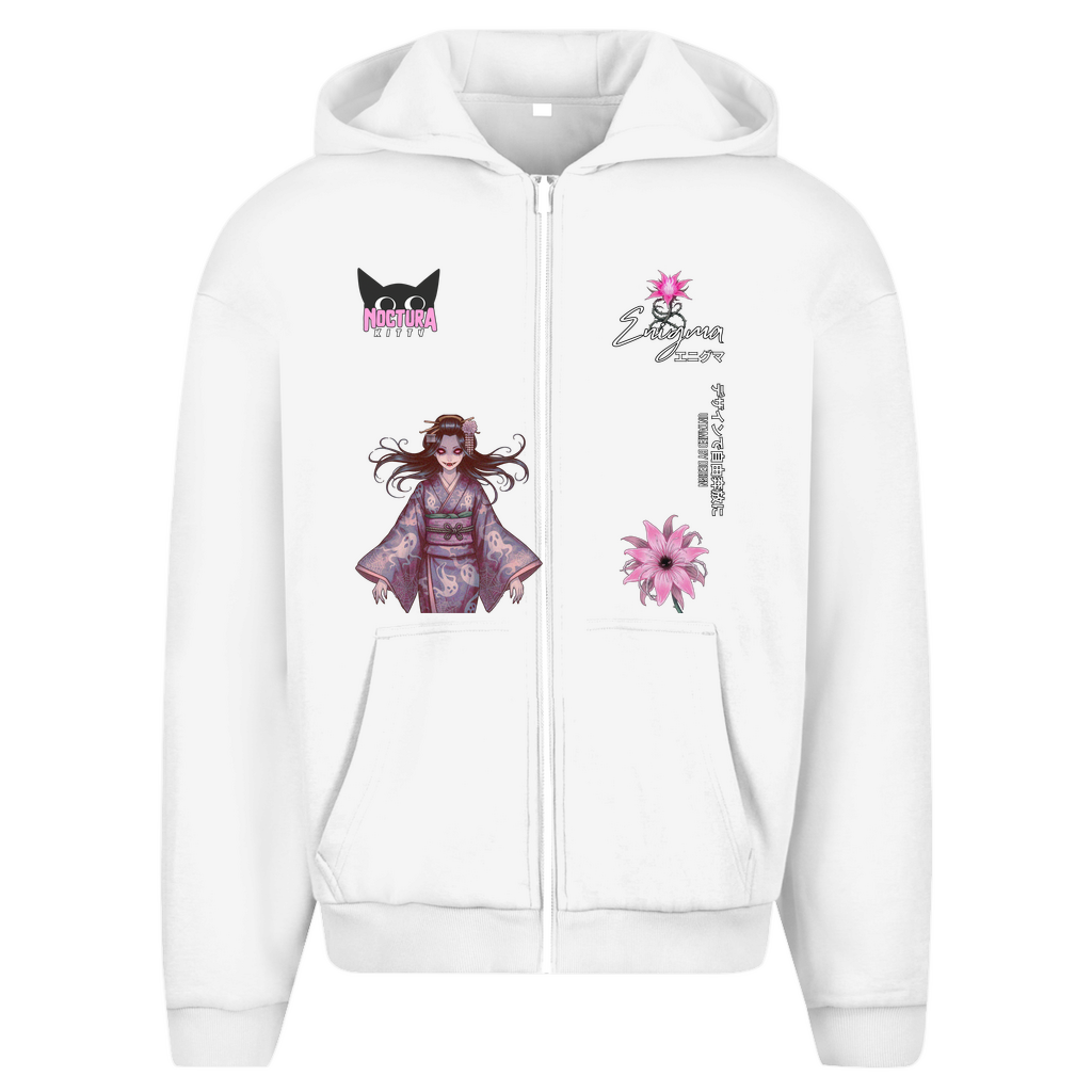 Unisex Oversize Zip Hoodie "Enigma" Premium Edition