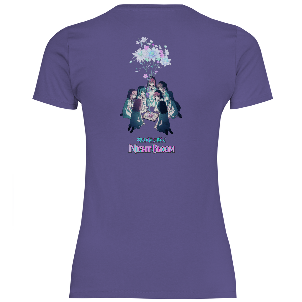 Girly T-Shirt "Night Bloom" Premium Ribbon Edition