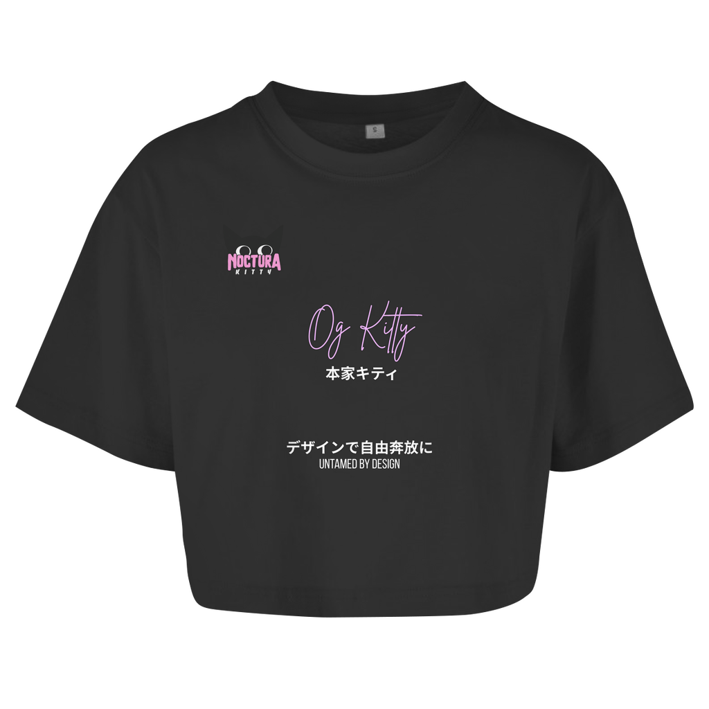 Oversized Crop Top "OG Kitty"