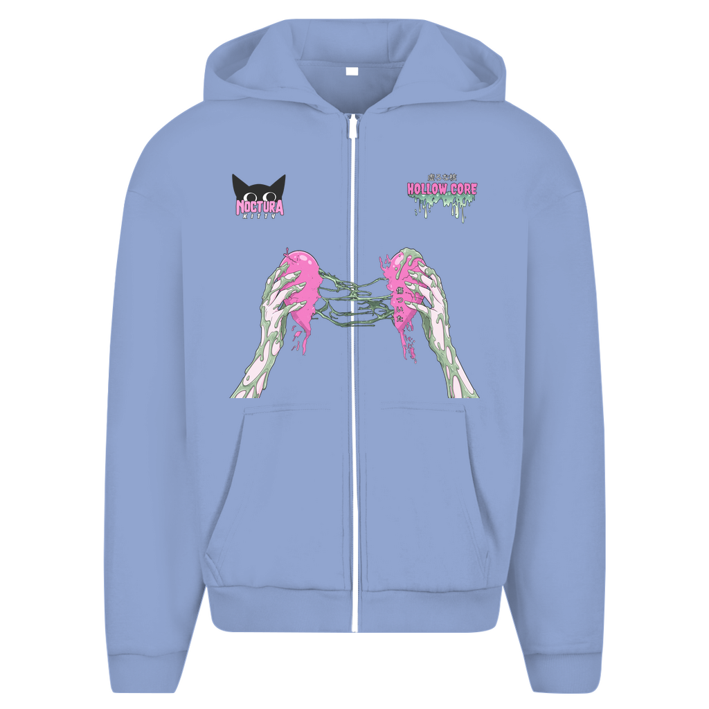 Unisex Oversize Zip Hoodie "Hollow Core" Premium Edition