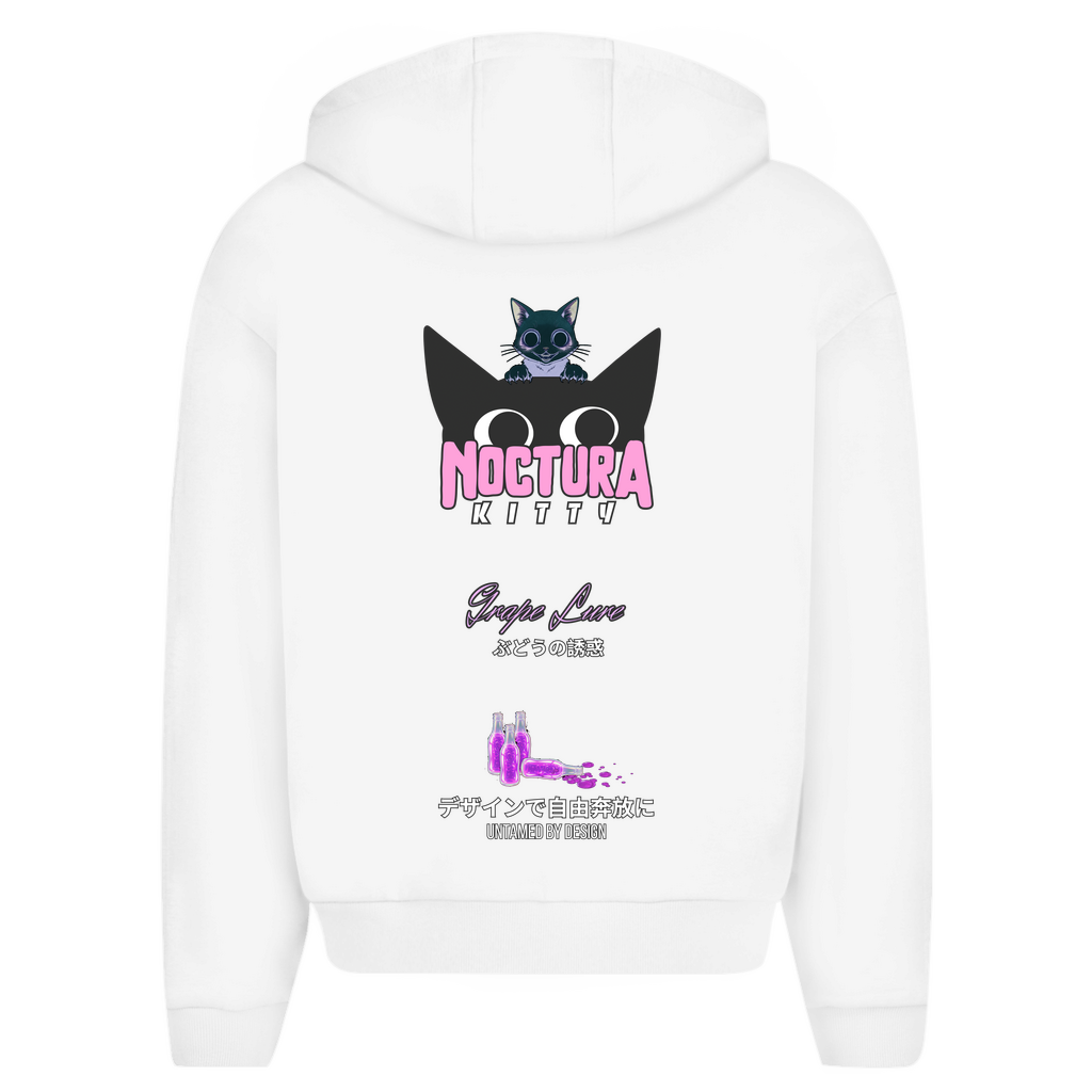 Unisex Oversize Zip Hoodie "Grape Lure" Premium Edition