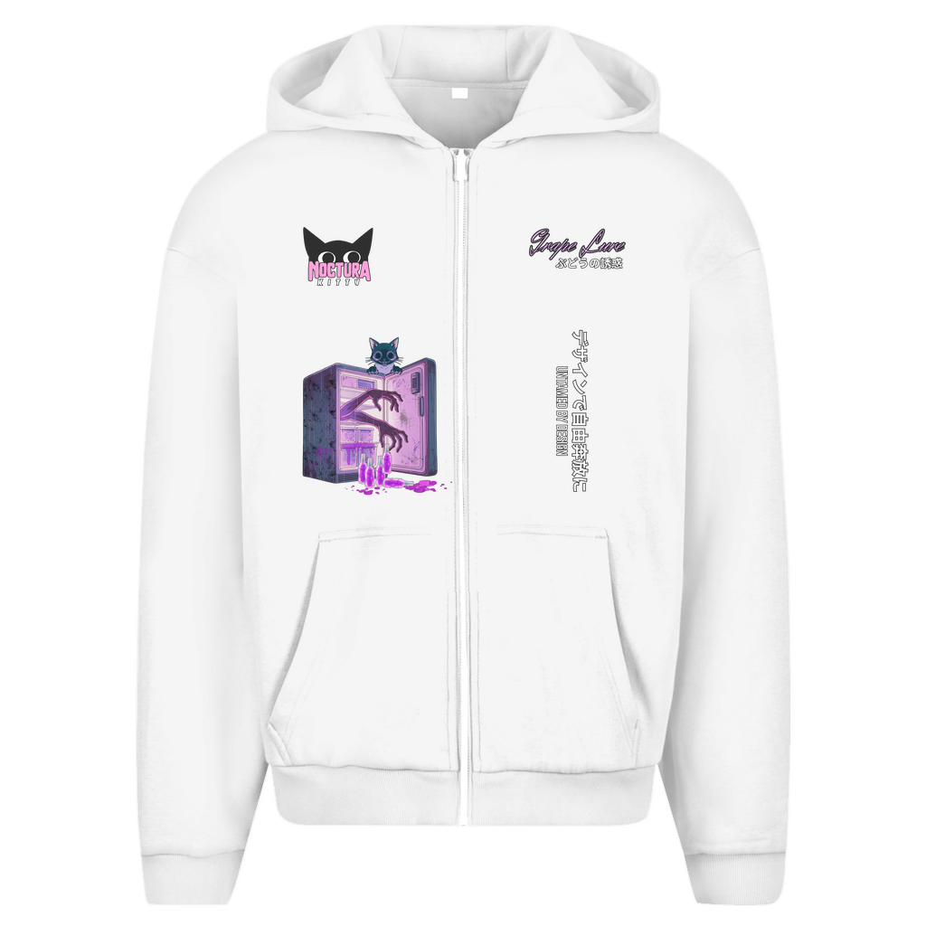 Unisex Oversize Zip Hoodie "Grape Lure" Premium Edition