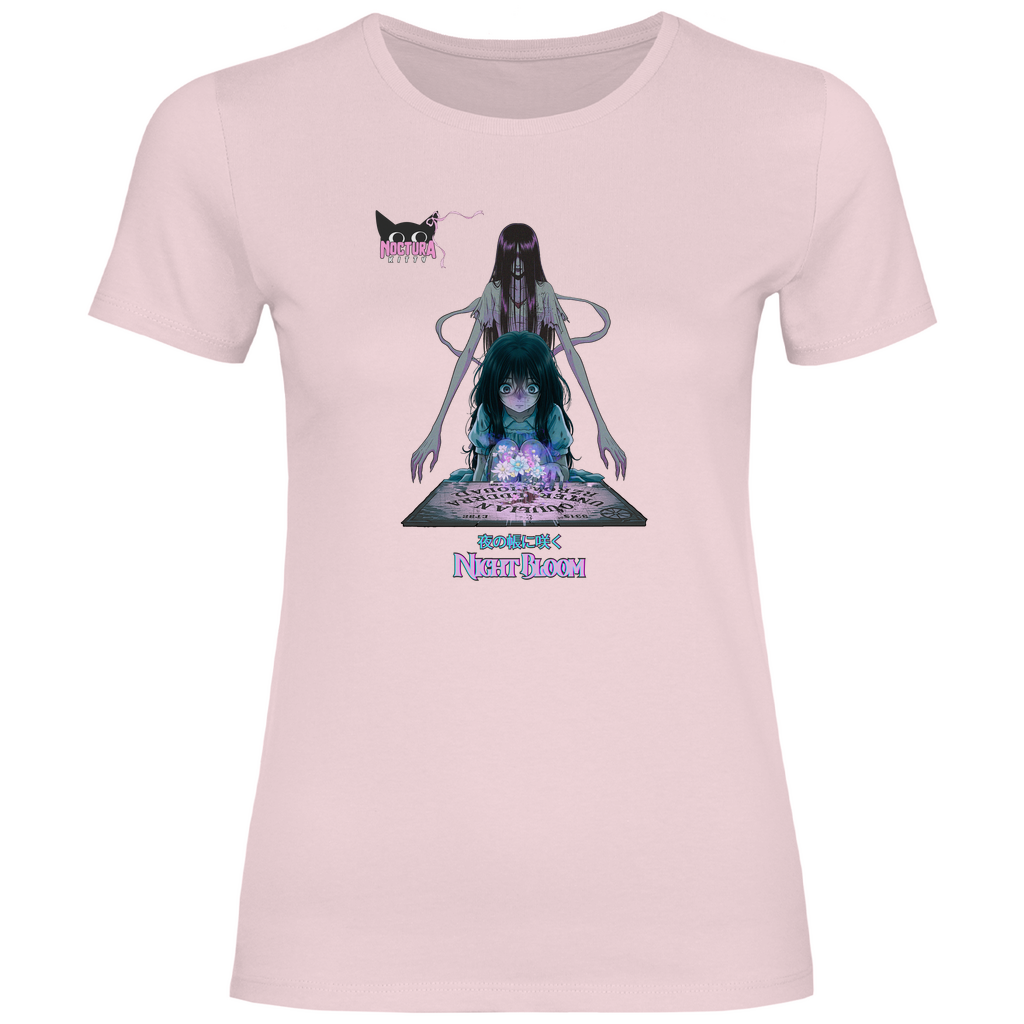 Girly T-Shirt "Night Bloom" Premium Ribbon Edition