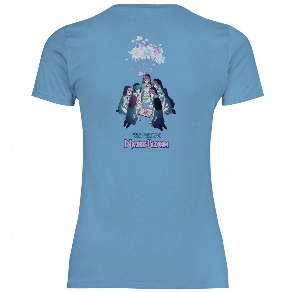 Girly T-Shirt "Night Bloom" Premium Ribbon Edition