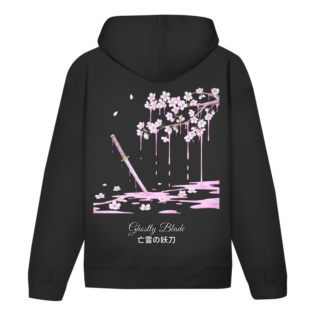 Unisex Hoodie "Ghostly Blade" Premium Ribbon Edition