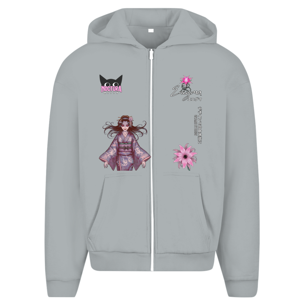 Unisex Oversize Zip Hoodie "Enigma" Premium Edition