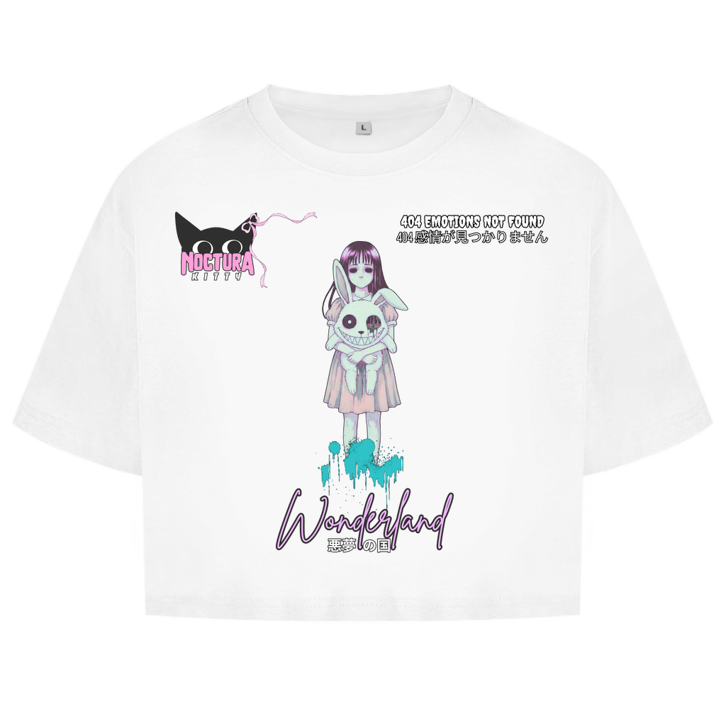 Oversized Crop Top "Wonderland" Ribbon Edition