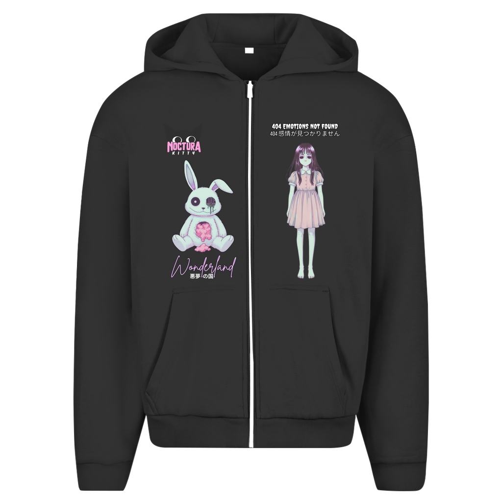 Unisex Oversize Zip Hoodie "Wonderland" Premium  Edition