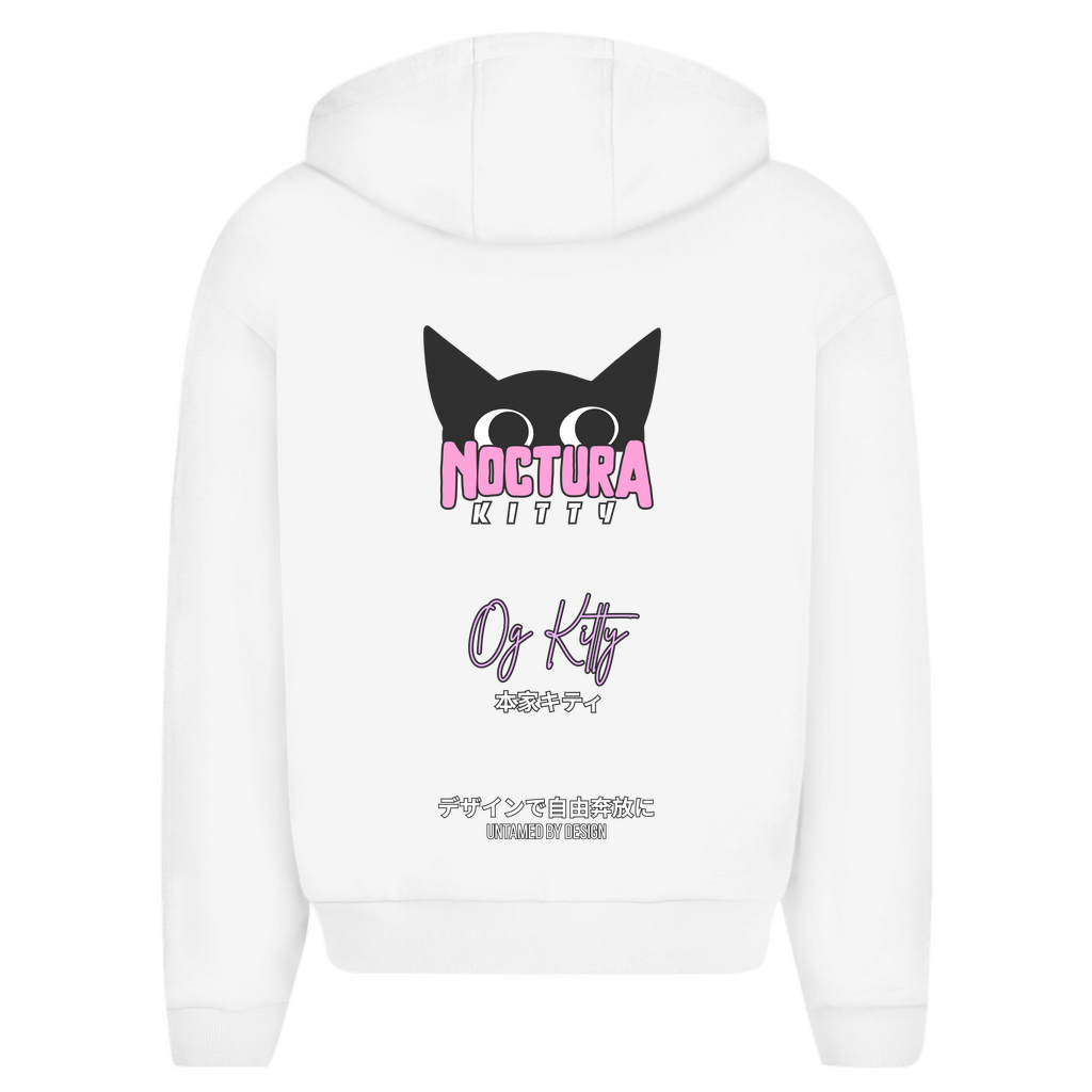 Unisex Oversize Zip Hoodie "OG Kitty" Premium Edition