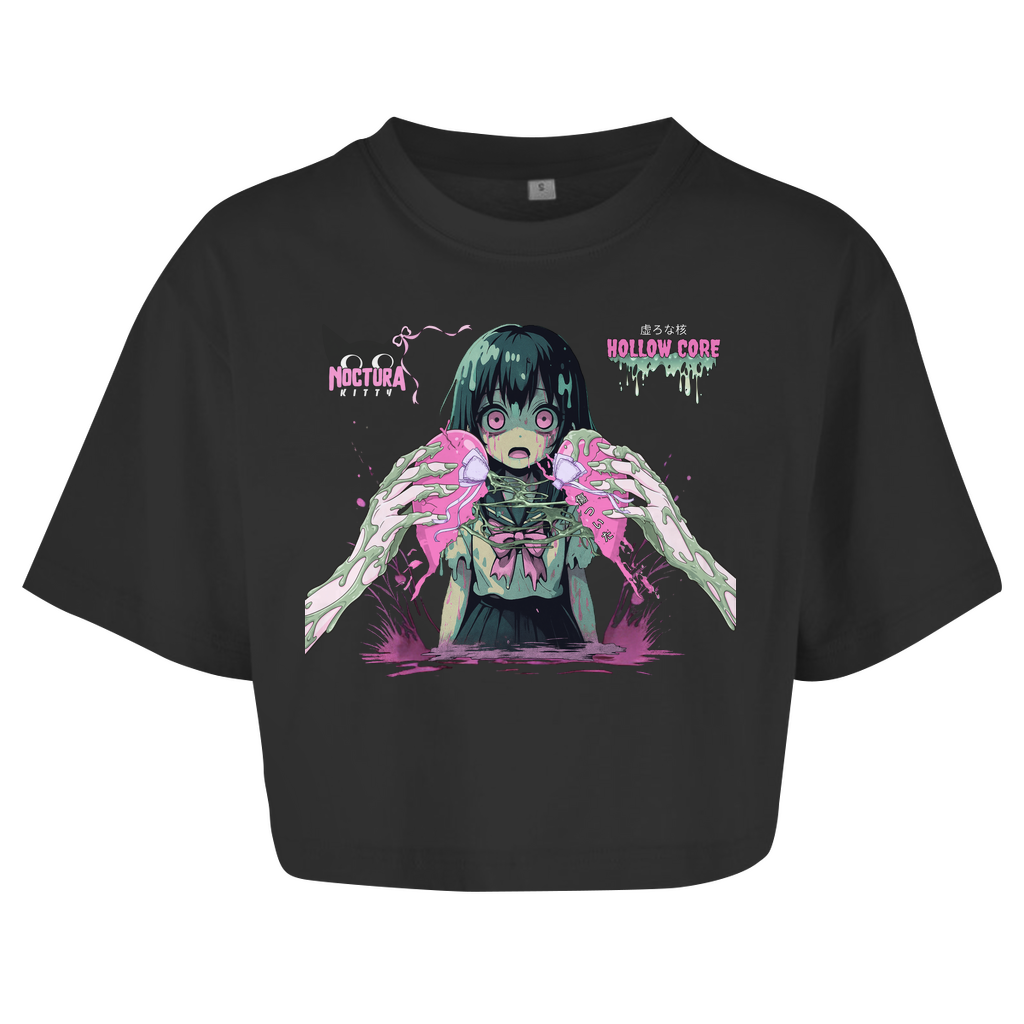 Oversized Crop Top "Hollow Core" Ribbon Edition