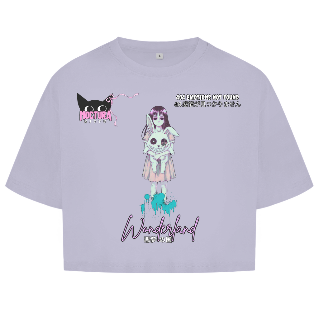Oversized Crop Top "Wonderland" Ribbon Edition