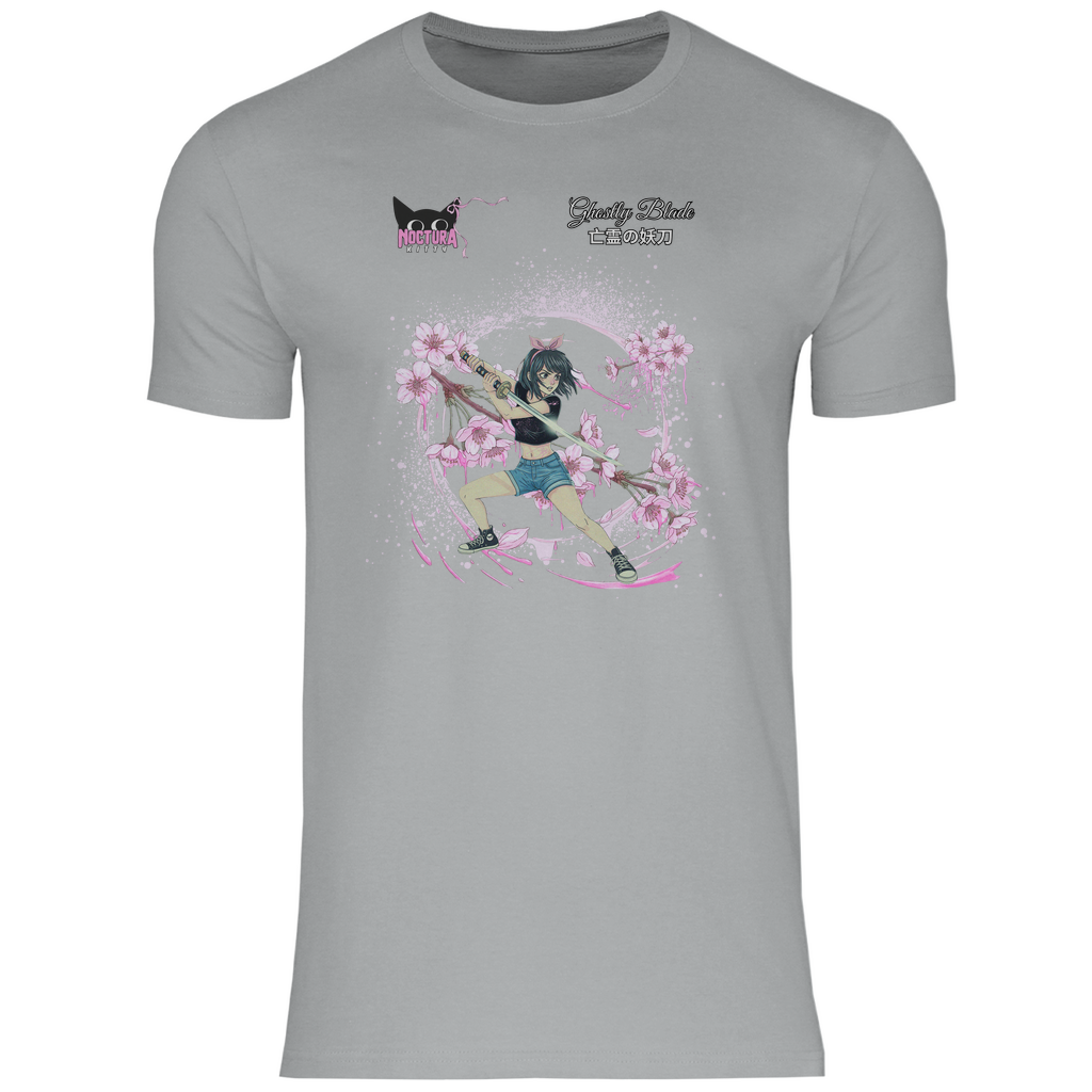 Herren T-Shirt "Ghostly Blade" Premium Ribbon Edition