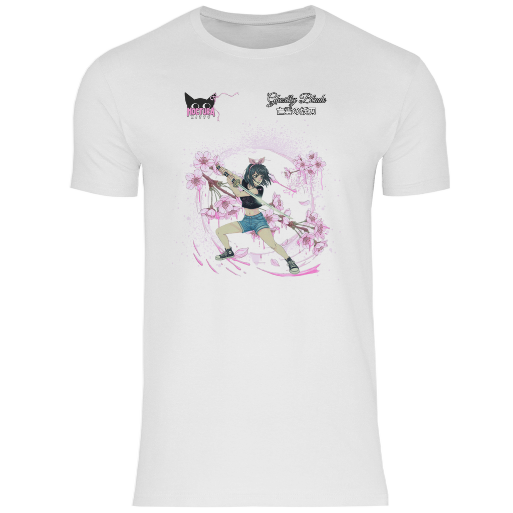 Herren T-Shirt "Ghostly Blade" Premium Ribbon Edition