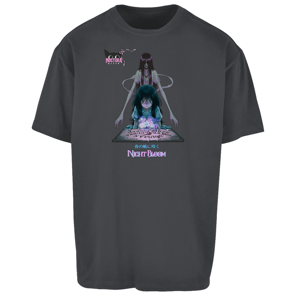 Unisex Oversize T-Shirt "Night Bloom"  Premium Ribbon  Edition