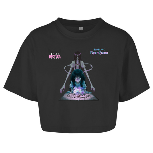 Oversized Crop Top "Night Bloom"  Edition