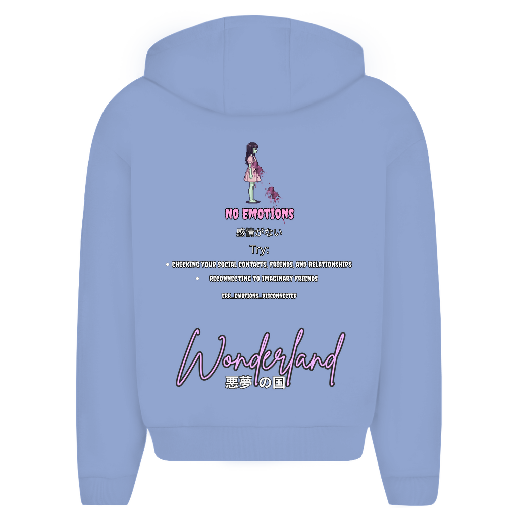 Unisex Oversize Zip Hoodie "Wonderland" Premium  Edition