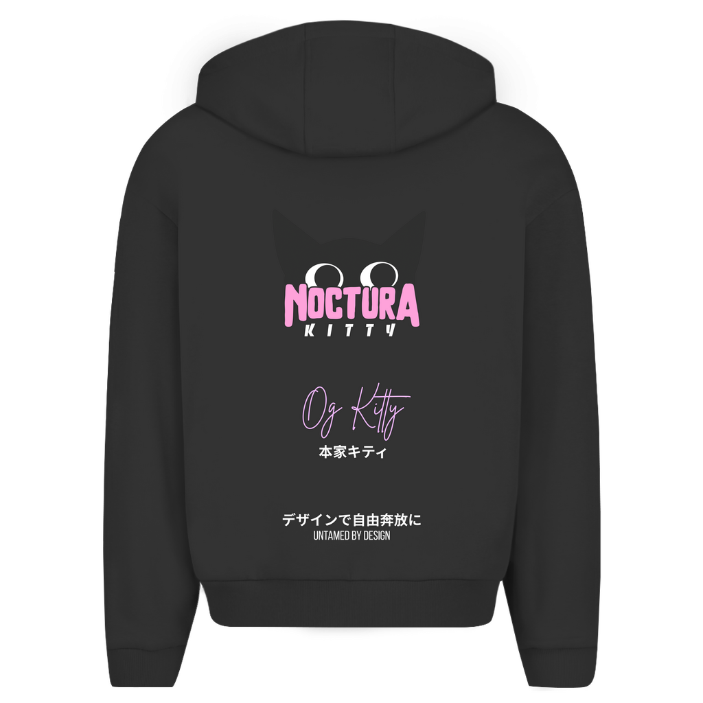 Unisex Oversize Zip Hoodie "OG Kitty" Premium Edition