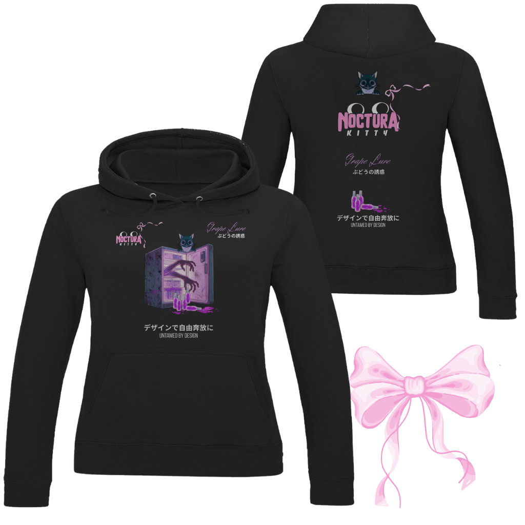 Damen Hoodie "Grape Lure" Premium Ribbon Edition
