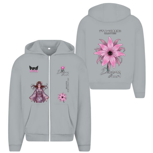 Unisex Oversize Zip Hoodie "Enigma" Premium  Edition