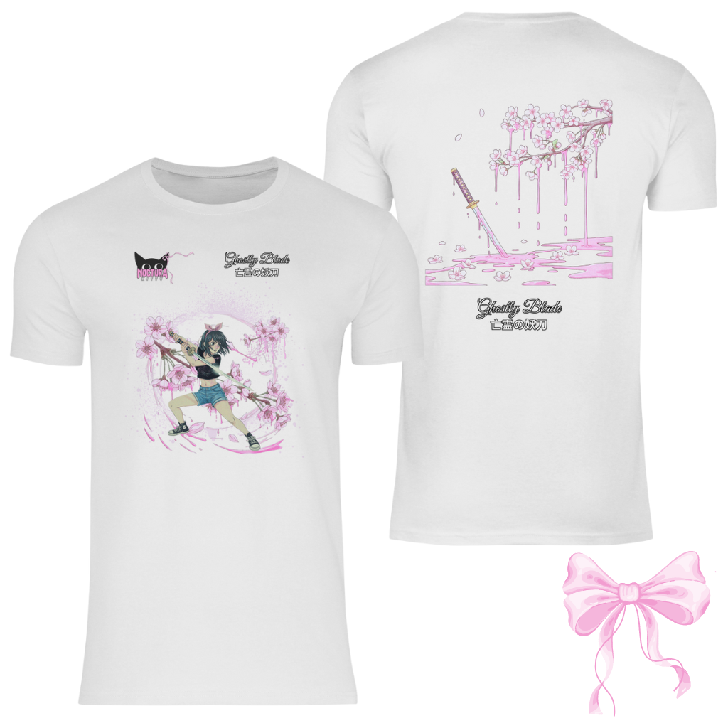 Herren T-Shirt "Ghostly Blade" Premium Ribbon Edition