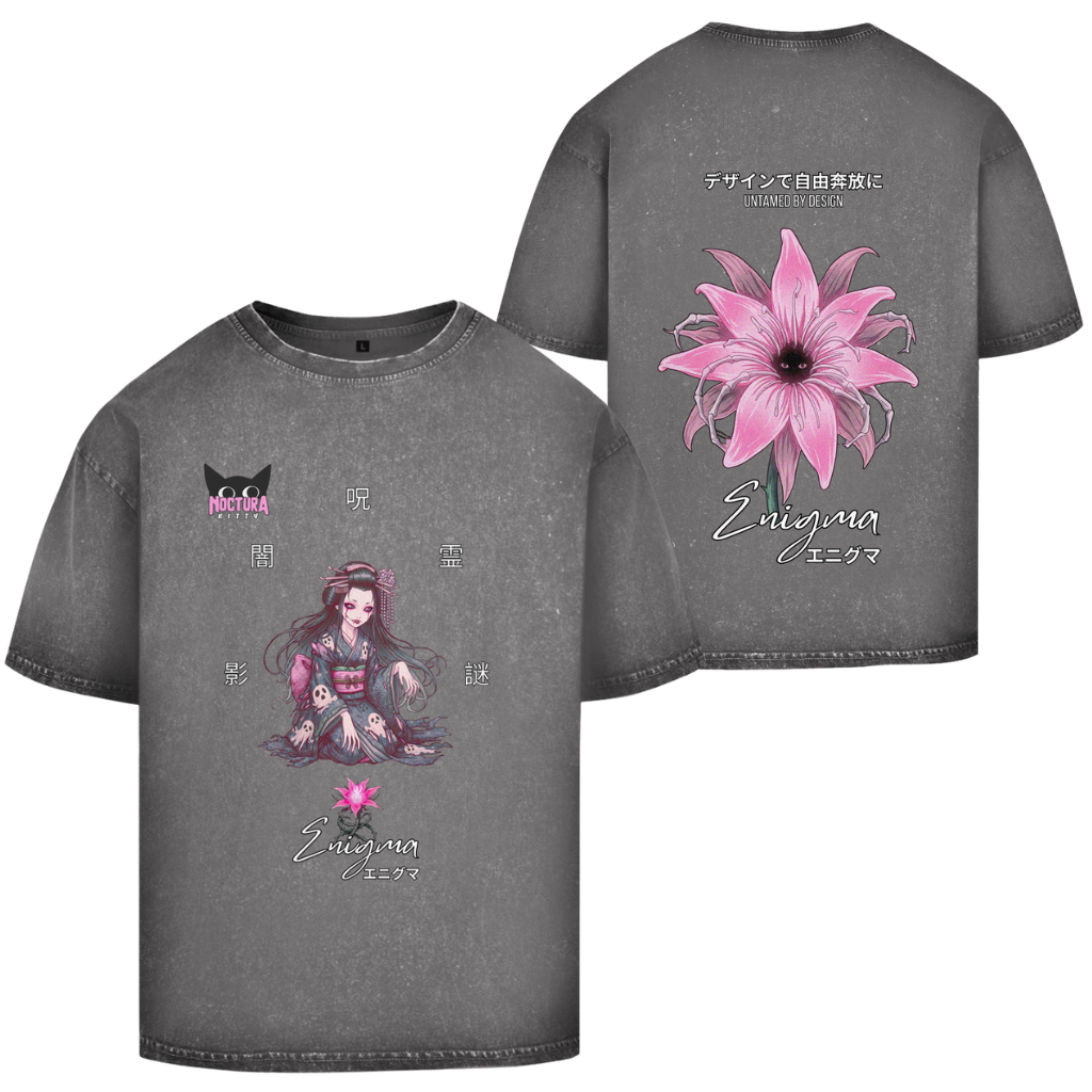 Unisex Oversize T-Shirt Washed "Enigma"  Premium Edition