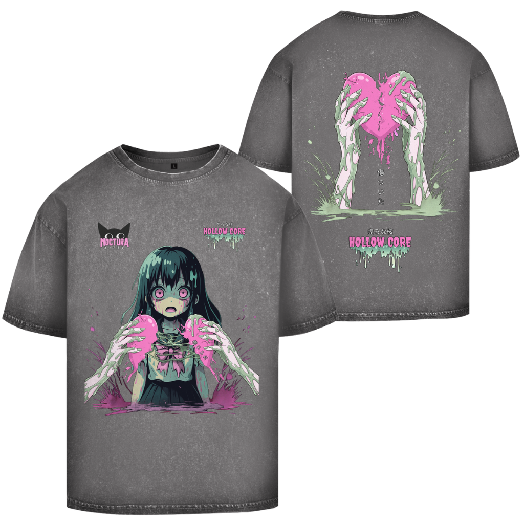 Unisex Oversize T-Shirt Washed "Hollow Core"  Premium Edition