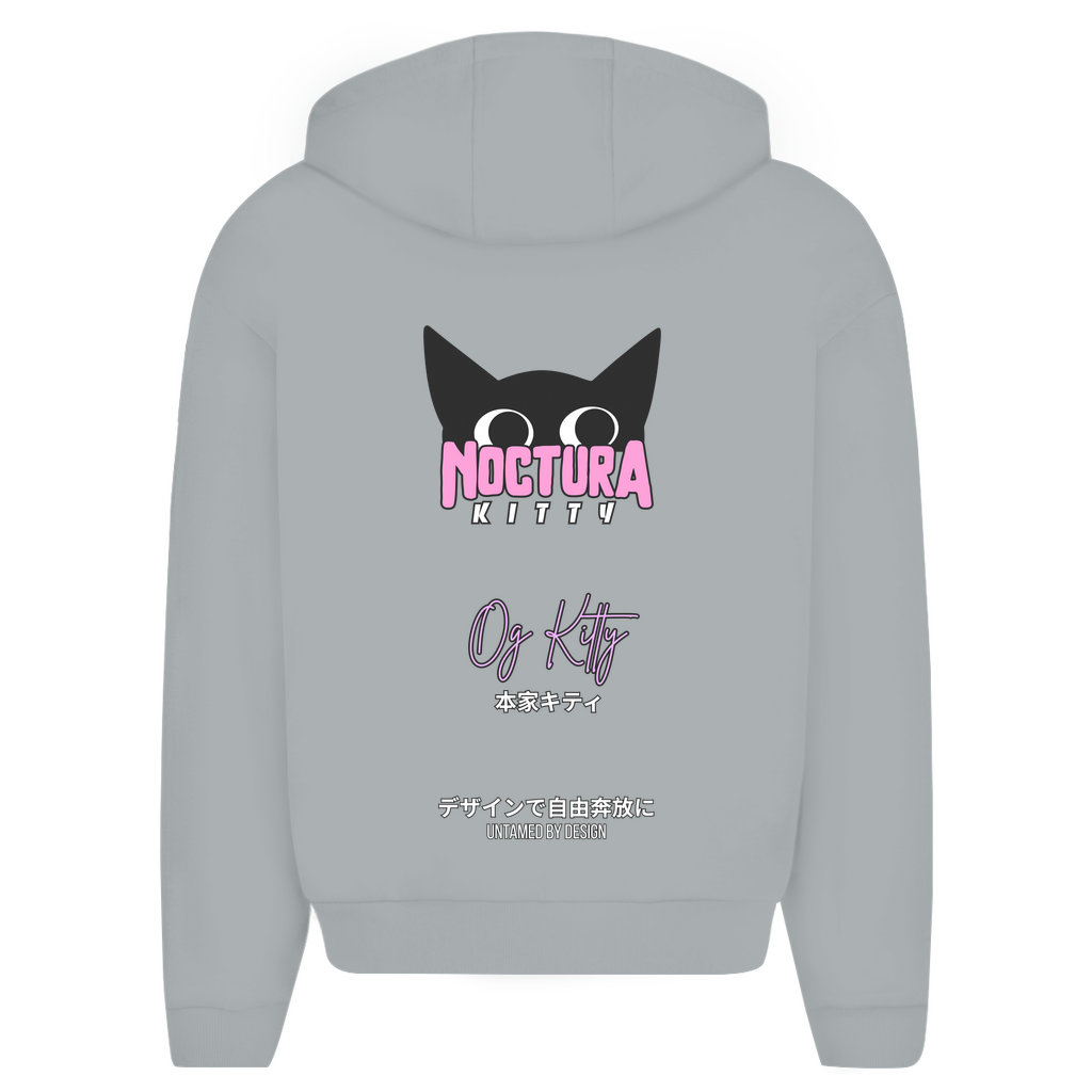Unisex Oversize Zip Hoodie "OG Kitty" Premium Edition